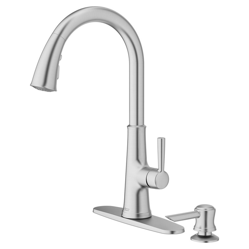 American Standard Pull Down Kitchen Faucet with Soap Dispenser Wayfair